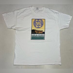 Gila Cliff Dwellings National Monument Graphic T-shirt Men XL White Short Sleeve